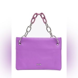 House of Want Vegan Leather Chill Clutch Handbag - Purple